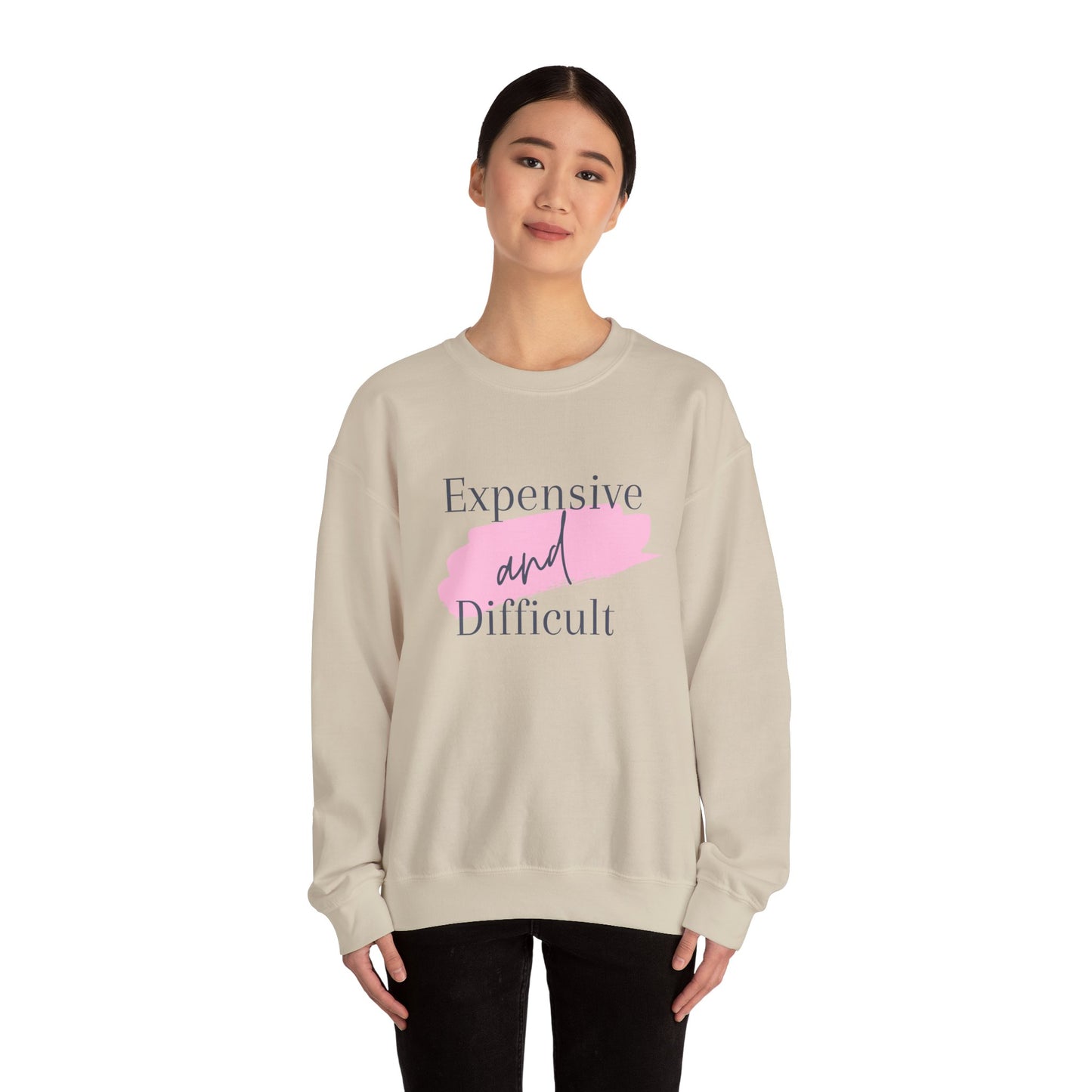 Expensive and difficult Unisex Heavy Blend™ Crewneck Sweatshirt