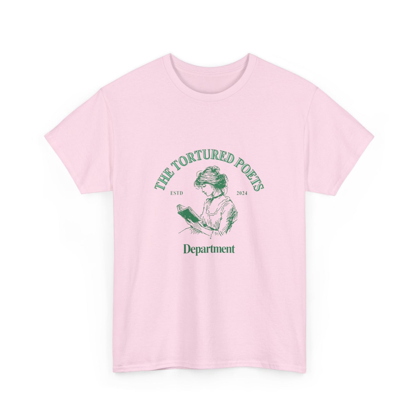 Tortured poets department victorian reading Unisex Heavy Cotton Tee