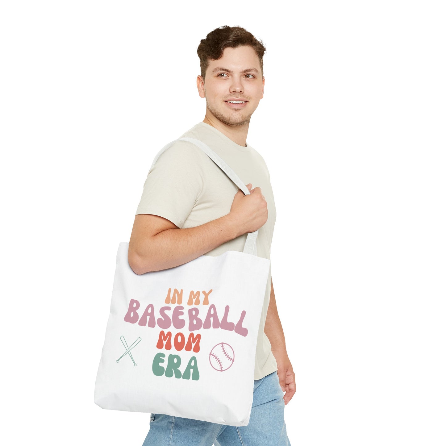 In my baseball mom Era Tote Bag (AOP) Mother's Day gift for her