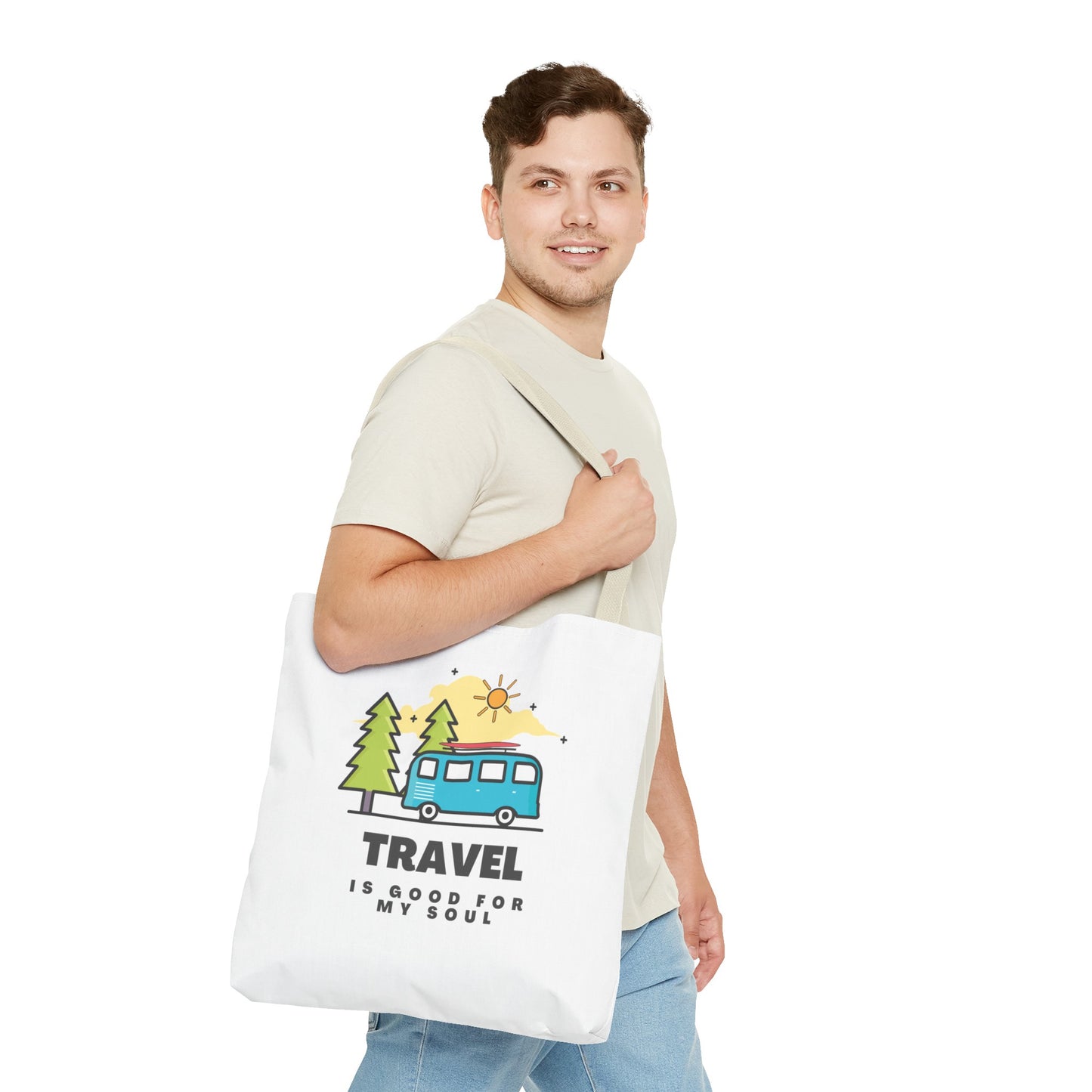 Travel is good for my soul Tote Bag (AOP)