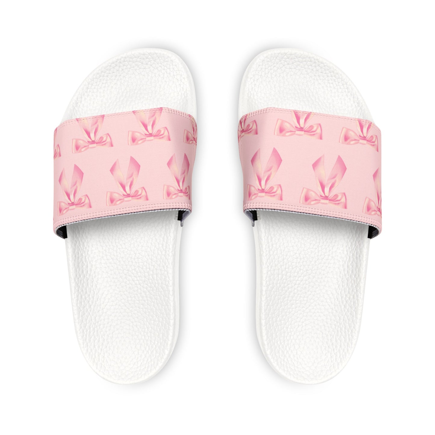 Coquette Pink Bow Women's PU Slide Sandals