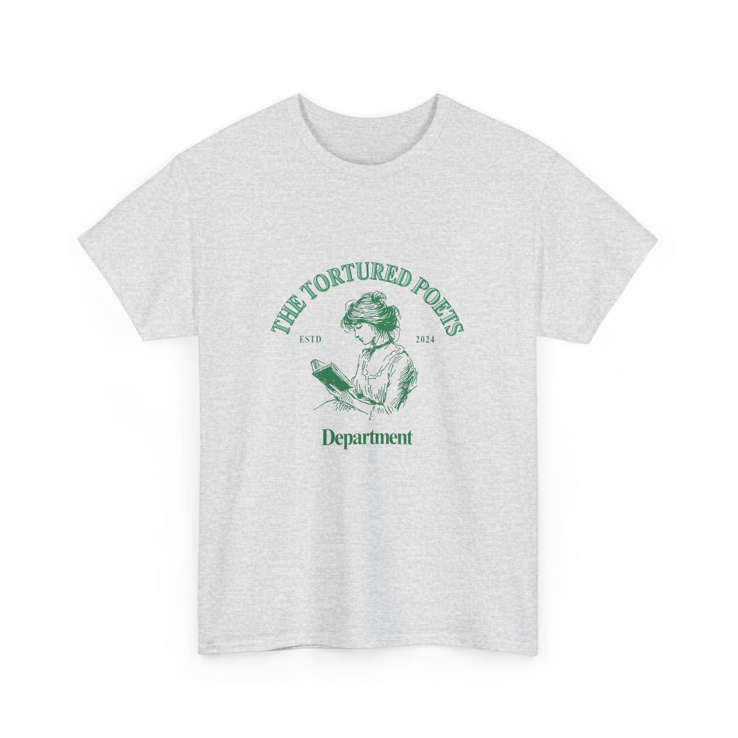 Tortured poets department victorian reading Unisex Heavy Cotton Tee