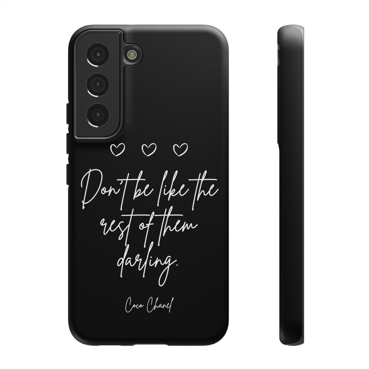 Don't be like the rest darling quote phone case black Tough Cases iphone samsung