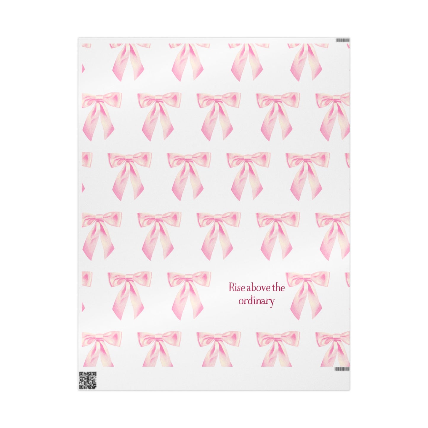 Pink Bow Coquette Girly Gift Wrapping Papers Holiday