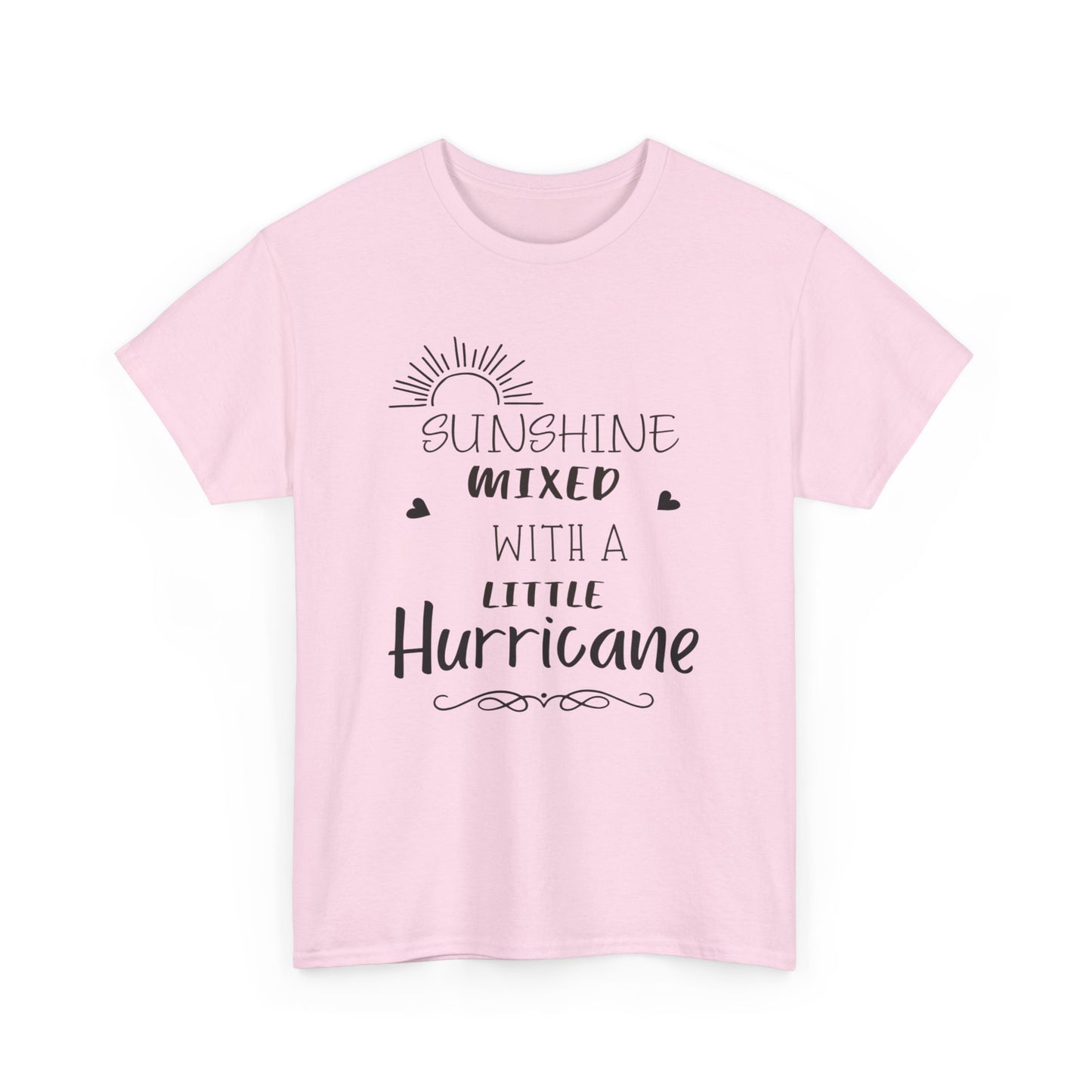 Sunshine missed with a little hurricane Unisex Heavy Cotton Tee