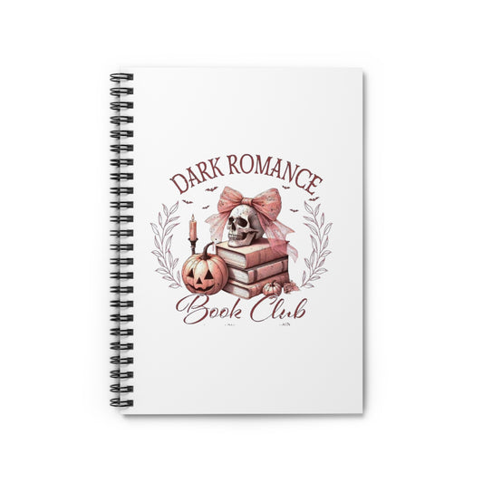 Dark Romance Book club Skeleton Journal Spiral Notebook - Ruled Line