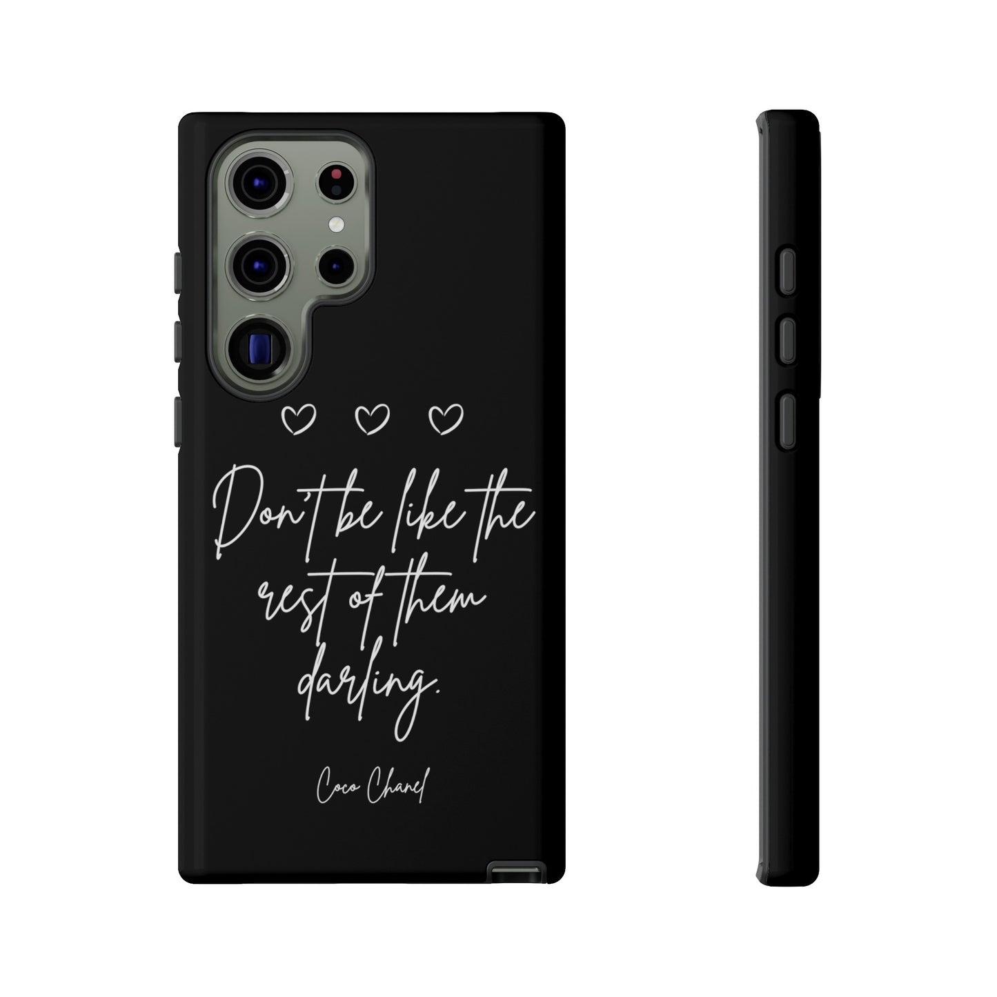 Don't be like the rest darling quote phone case black Tough Cases iphone samsung